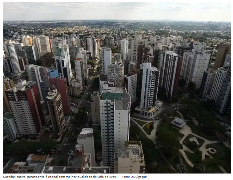 Ranking de qualidade de vida: Curitiba é melhor capital do país e cidade no interior de SP lidera pelo 3º ano seguido; veja lista